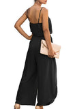 WIDE LEG SPAGHETTI STRAP JUMPSUIT