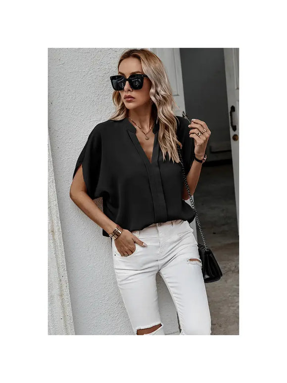 LOOSE HALF SLEEVE BLOUSE