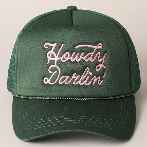 FC- HOWDY DARLIN MESH TRUCKER HAT